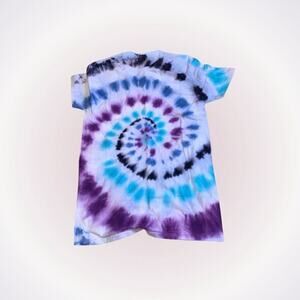 Dyes by MacKay Spiral Crewneck Tie-Dye T-Shirt | Sz S